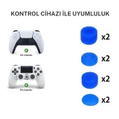 Cosmostech PS5 Controller Joystick Oyun Kolu Gamepad Uyumlu - 8'li Analog Koruyucu M thumbnail 5