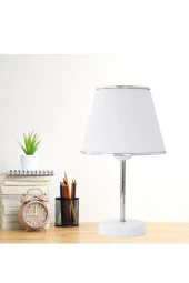 Vivido Abajur Beyaz Krom Safir Modern Abajur - 4