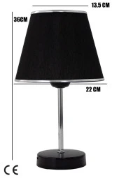 Vivido Abajur Siyah Krom Safir Modern Abajur - 5