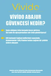 Vivido Abajur Siyah Krom Safir Modern Abajur - 7