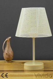 Vivido Abajur Hasır Abajur Krem thumbnail 1