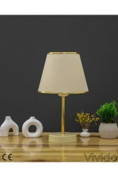 Vivido Abajur Krem Gold Safir Modern Abajur - 2