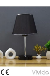 Vivido Abajur Siyah Krom Safir Modern Abajur - 2