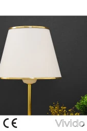 Vivido Abajur Beyaz Gold Safir Modern Abajur thumbnail 3