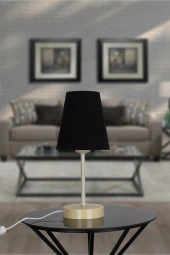 Vivido Abajur Siyah Petit Krem Ayaklı Abajur thumbnail 2