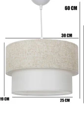 Vivido Abajur Dora Üçlü Abajur Ve Avize Seti Yatak Odası Aydınlatma - 4