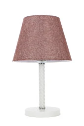 Vivido Abajur Gül Kurusu Elegant Komodin Abajur Beyaz Ayaklı Aydınlatma thumbnail 1