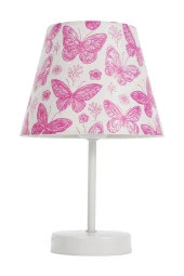 Vivido Abajur Pembe Kelebekli Kız Çocuk Odası Abajur Komodin Üzeri Aydınlatma - 2