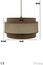 Vivido Abajur Hasır Kumbeji Dopia Selva Avize - 5