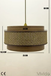 Vivido Abajur Hasır Kahve Dopia Selva Avize - 6