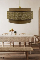 Vivido Abajur Hasır Kahve Dopia Selva Avize - 2