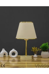 Vivido Abajur Krem Gold Julien Üçlü Abajur ve Avize Seti - 3