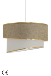 Vivido Abajur Avize, Sarkıt Hasır Kumbeji Gold - 3