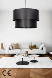 Vivido Abajur Pasta Sarkıt Avize Siyah Finlin - 1