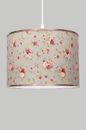 Vivido Abajur Çiçekli  Avize Ve Abajur Seti Beyaz Ayaklı thumbnail 2