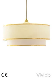 Vivido Abajur Vivid Tekli Sarkıt Krem Avize - 4
