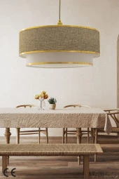 Vivido Abajur Vivid Tekli Sarkıt Hasır Kumbeji Avize thumbnail 2