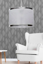 Vivido Abajur Dantelli Beyaz Sarkıt Avize - 1