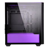 POWER BOOST PB-P2252BP USB 3.0 MESH RİNG ARGB FAN M-ATX MOR KASA - 4