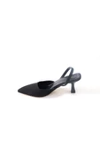 Bono 02804 Kadın Stiletto Arkası Açık Ayakkabı - 3
