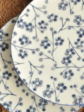 Sipahi Tomurcuk 2 li Servis Tabağı 25 Cm Porselen thumbnail 2