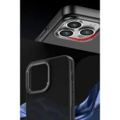 Tfy Store iPhone 15 Pro Max Uyumlu Lens ve Darbe korumalı Siyah Elegant Kılıf thumbnail 4