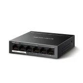 TP-LINK MERCUSYS MS106LP 6 PORT 10/100 4 PORT POE+ YONETILEMEZ DESKTOP SWITCH METAL KASA - 2