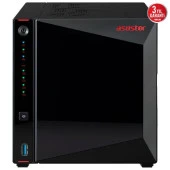 ASUSTOR AS5404T Intel N5105, 4 Yuvalı (4X22TB Desteği), 4GB DDR4(8GB Ram Desteği), M.2 x4, 2.5GbE x2, USB 3.2 x2, HDMI 2.0b x1, NAS DEPOLAMA ÜNİTESİ - 1