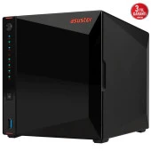 ASUSTOR AS5404T Intel N5105, 4 Yuvalı (4X22TB Desteği), 4GB DDR4(8GB Ram Desteği), M.2 x4, 2.5GbE x2, USB 3.2 x2, HDMI 2.0b x1, NAS DEPOLAMA ÜNİTESİ - 5