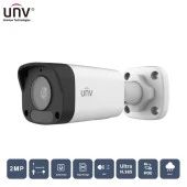 UNIVIEW IPC2122LB-ASF28K-A 2MP 2.8MM 30MT IP67 H265+ IR BULLET IP KAMERA (Dahili Sesli) - 1