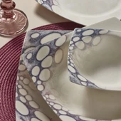 GÜRAL PORSELEN Caroline 24 Parça 6 Kişilik Yemek Takımı 3174 - 3