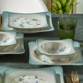 GÜRAL PORSELEN Spinoza 24 Parça 6 Kişilik Yemek Takımı 3209 thumbnail 3