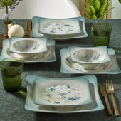 GÜRAL PORSELEN Spinoza 24 Parça 6 Kişilik Yemek Takımı 3209 thumbnail 1