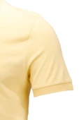 Erkek Polo Yaka Yumuşak Dokulu, Kol Bantlı Sarı T-Shirt - 3