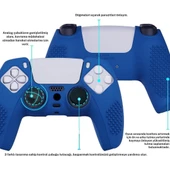 Cosmostech PS5 Controller Joystick Oyun Kolu Gamepad Uyumlu - Silikon Koruyucu Cover M thumbnail 6
