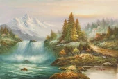 Coşkun Şelale - Kanvas Tablo - 1
