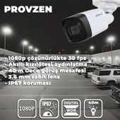 PROVZEN Dahua 5 Kameralı Güvenlik Kamerası 40 Metre Gece Görüşlü - 3