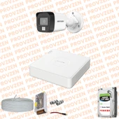 PROVZEN Hikvision 1 Kameralı ColorVu Hibrit Güvenlik Kamerası - 1