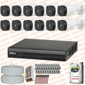 Provzen Dahua 12 Kamera Fullhd Güvenlik Kamerası Set 1tb Hdd - 1