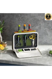 MORPHY RİCHARDS STERİLİZE KESME KAHTASİ DEZENFEKSİYONLU 9 PARÇA BIÇAK VE KESME TAHTASI SETİ - 2