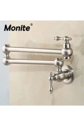 Mutfak Ocak Üstü Pot Musluk Yeni Model Mat Krom Nikel Ithal 7 Yıl Garantili thumbnail 1