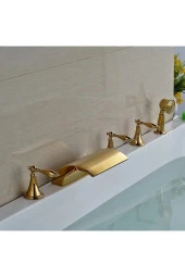 Banyo Bataryası Küvet Jakuzi Ankastre Gold Altın Dore Yeni Şelale 7 Yıl Garantili - 1