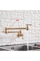Mutfak Ocak Üstü Musluk Pot Yeni Model Fırçalanmış Mat Gold Antik Yeni Ithal 7 Yıl Garantili - 3