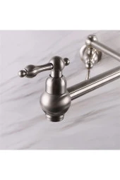 Mutfak Ocak Üstü Pot Musluk Yeni Model Mat Krom Nikel Ithal 7 Yıl Garantili thumbnail 3