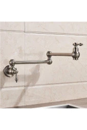 Mutfak Ocak Üstü Pot Musluk Yeni Model Mat Krom Nikel Ithal 7 Yıl Garantili thumbnail 5