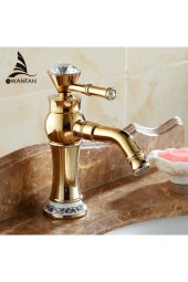 Banyo Lavabo Bataryası Gold Taşlı Tasarım thumbnail 1
