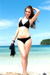 Bikini Mayo Örgü Model Yeni Sezon 3 Parça Siyah - 5