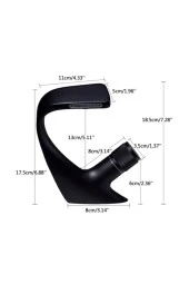 Banyo Lavabo Bataryası Mat Siyah Şelale Tasarım Yeni 5 Yıl Garantili thumbnail 4