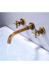 Banyo Lavabo Bataryası Ankastre 3'lü Set Antik Yeni 5 Yıl Garantili Sıva Altı Dahil Ithal thumbnail 1