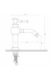 Banyo Lavabo Bataryası Rose Yeni Taşlı Model - 2